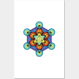 Metatron's Cube Merkaba Posters and Art